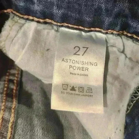 Astonishing Power Denim Lace-Up Medium Wash Bell Flare Zip-Detail Jeans - Picture 7 of 10